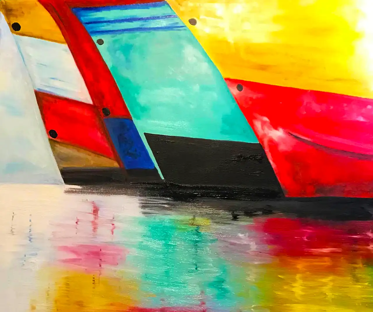 Obra 'Barco 02' de Nora Rechiedei