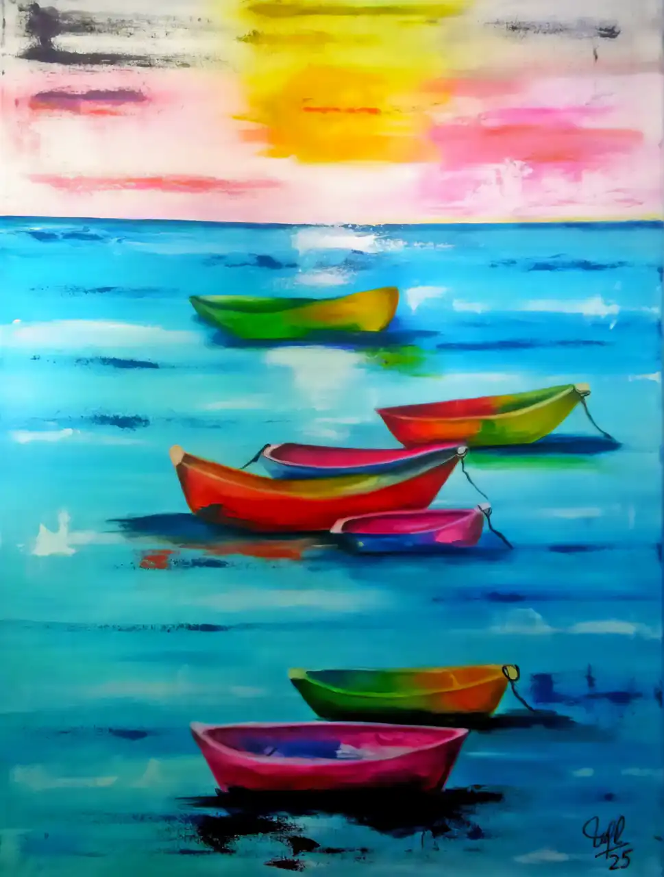 Obra 'Barco 05' de Nora Rechiedei