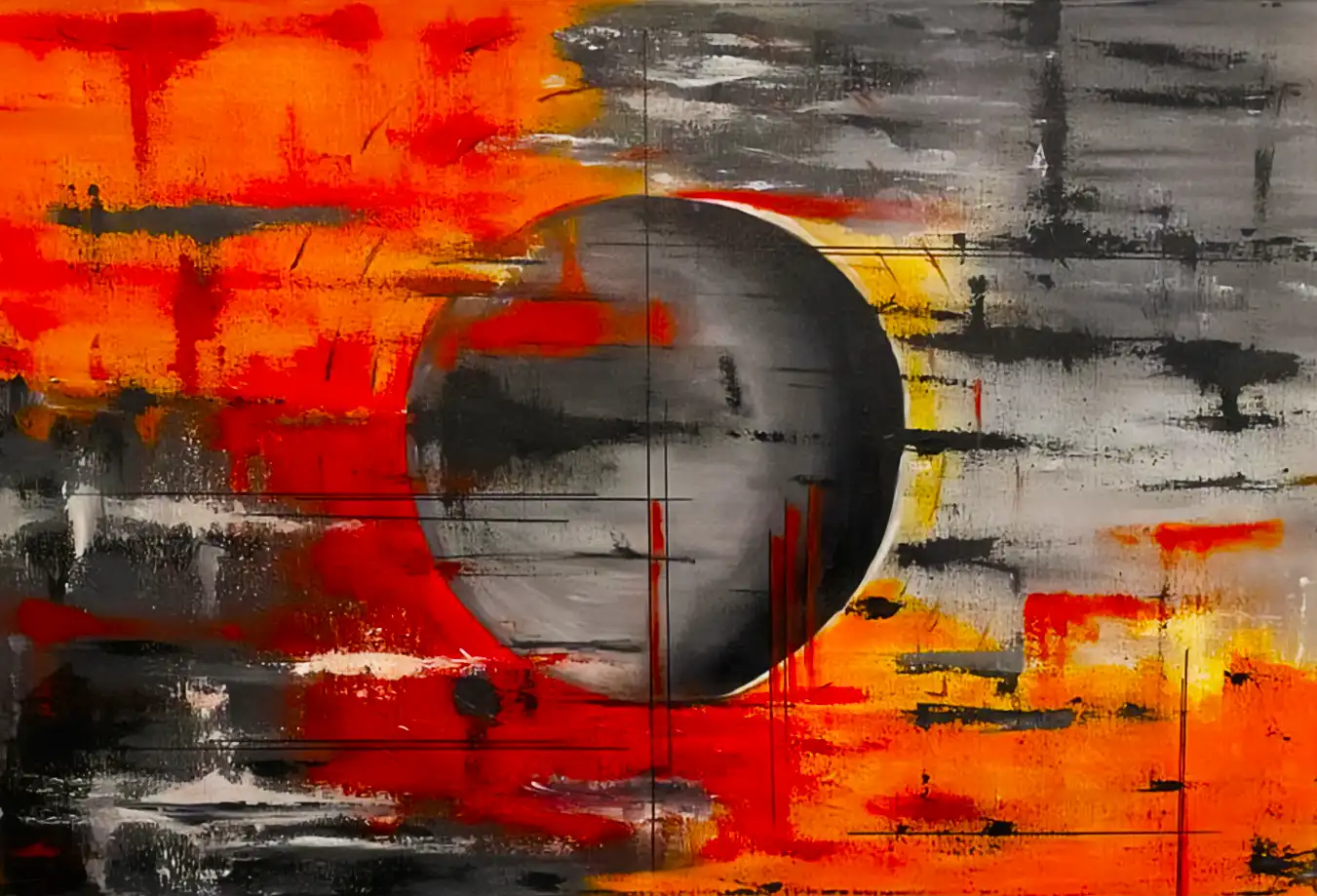 Obra 'Abstracto 03' de Nora Rechiedei