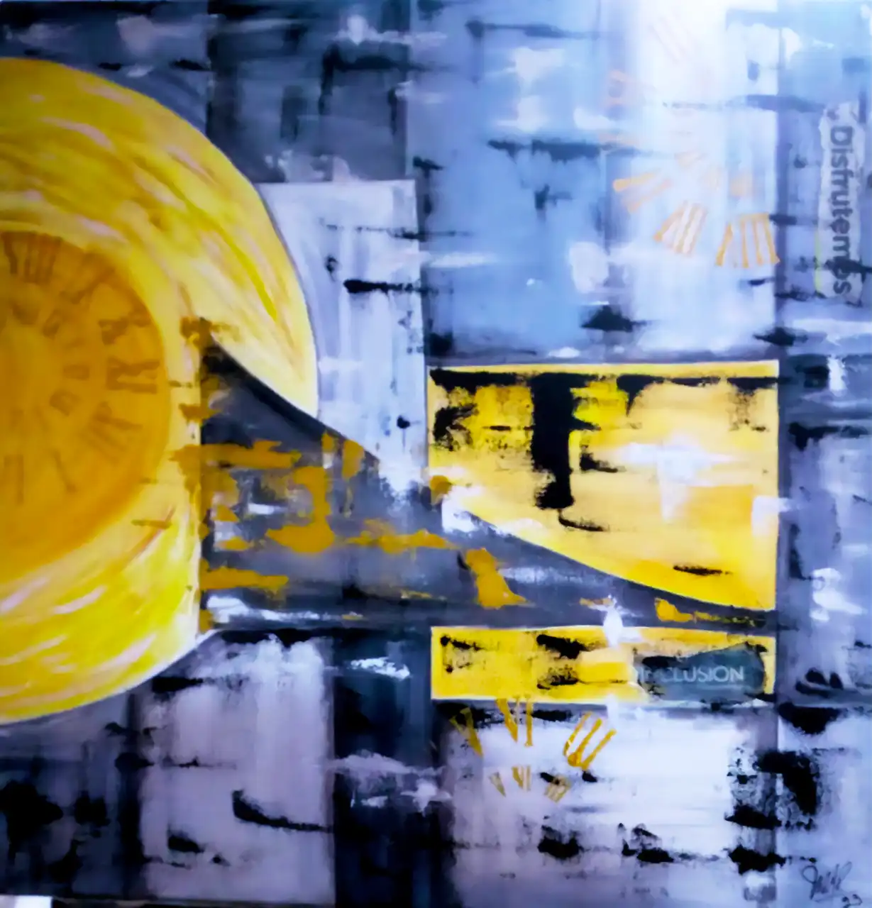 Obra 'Abstracto 04' de Nora Rechiedei