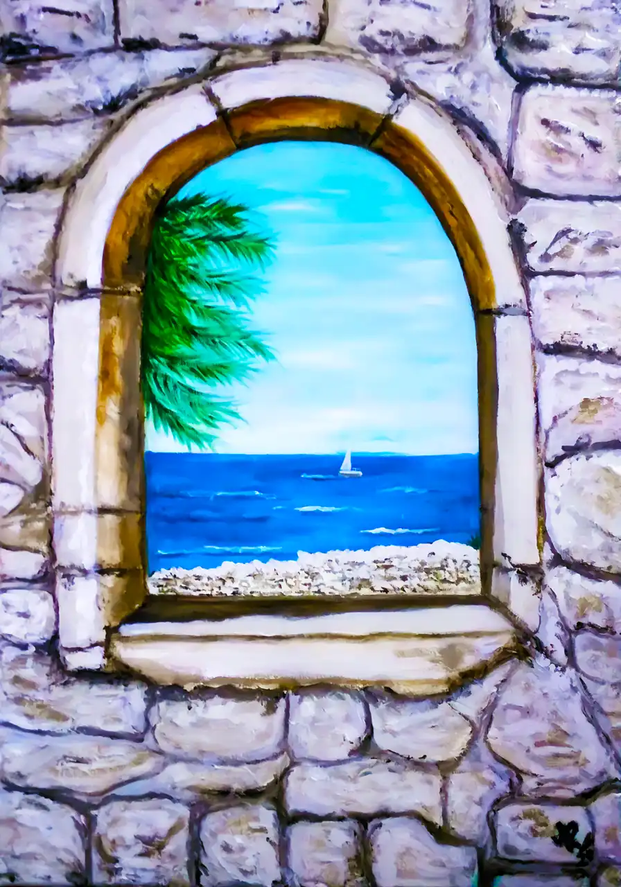 Obra 'Abstracto 05' de Nora Rechiedei