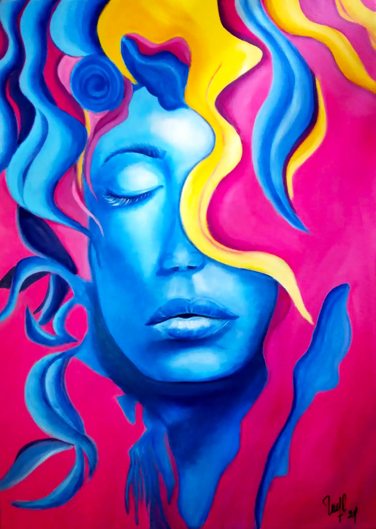 Obra 'Mujer 00' de Nora Rechiedei